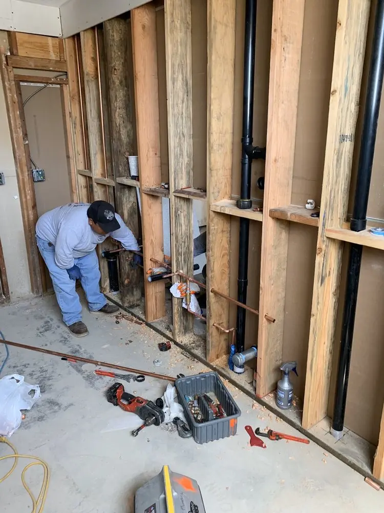 Commercial rough-in plumbing for Water Heater Replacement in Rockport
